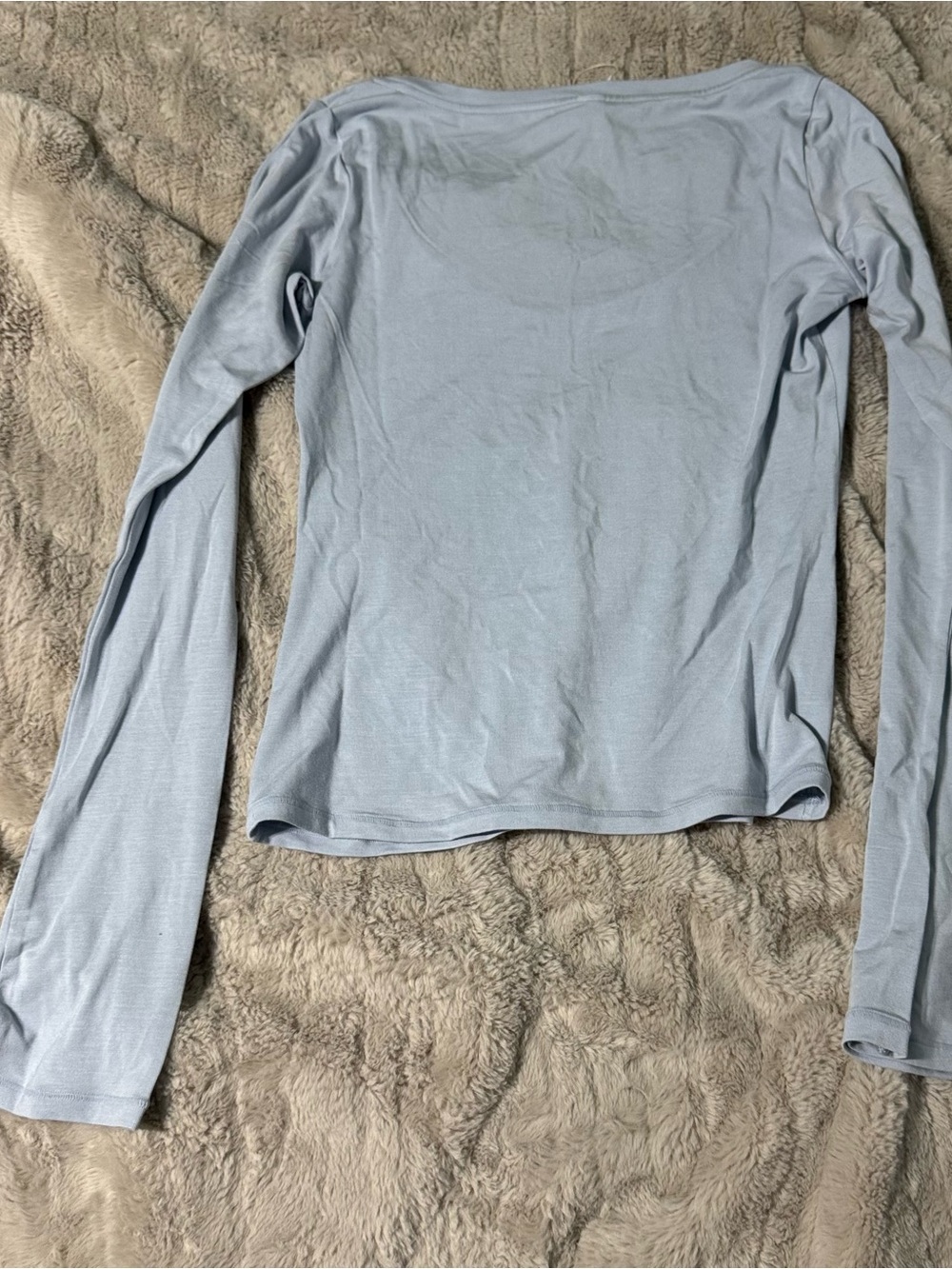 SKIMS Scoop Neck Sleep Top only| Zen Blue | Size S - Picture 11 of 11